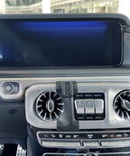 iJDMTOY Dashboard Direct Clip-On Mount Phone Gravity Holder Compatible with Mercedes 2019-up W463A G-Class G500 G550 G63 AMG (Won't Occupy Air Vent Opening)