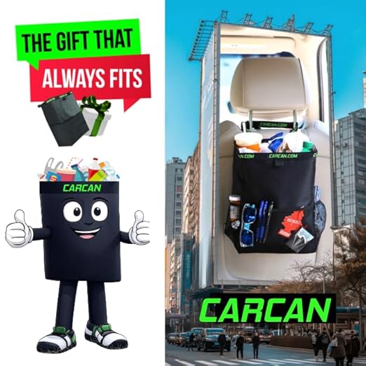 CarCan (5 Pack - 20 Million Sold - Billions of Plastic Bags Saved and NO More Litter! Trash, Storage, Cooler, Grocery, Lunch Box, Tool Box, Gym Bag, Beach Bag, Purse, or Murse.