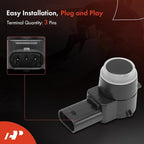 A-Premium 4-PC Reverse Backup Parking Assist Sensor Compatible with Select Mercedes-Benz & Freightliner Models - C250, C300, C350, C63 AMG, E320, E550, GLK350, Sprinter 2500 3500, GL450, S600, CLS550