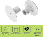 Shower Curtain Rod Bracket, 4Pcs 26mm Inner Diameter Titanium Steel Shower Curtain Rod Single Swivel Flange Curtain Rod Wall-