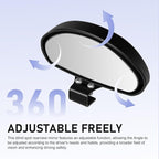 2 PCS Car Blind Spot Mirror, Ajustable Car Reversing Auxiliary Mirror with Screw Fixation, Broaden View Field Clear Imaging Rearview, Universal Wide Angle Exterior Accessories (Black)