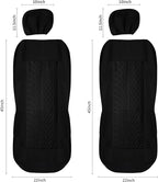 Pariitadin Car Seat Covers Front Pair, Washable and Breathable Seat Covers for Cars, Universal Fit Car Interior Covers for Mo