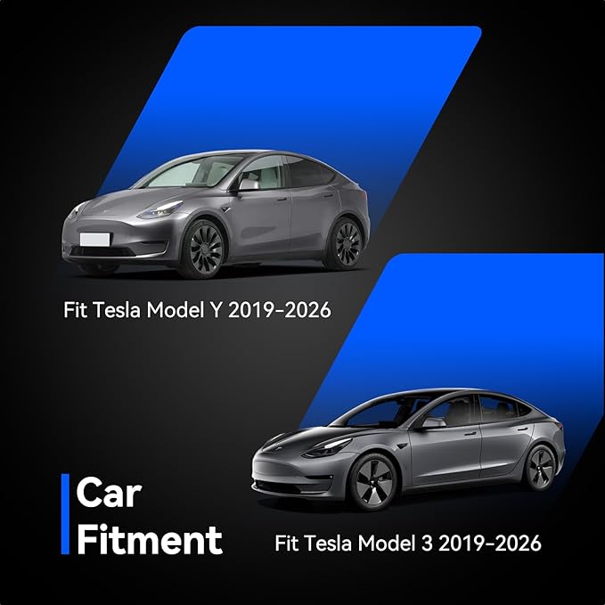 Car Side Seat Gap Filler Organizer Compatible with Tesla Model Y, Fit Tesla Model 3 (My/3) 2019-2026 Car Gap Seat Filler 2 Pack