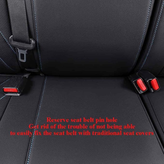 EKR Custom Fit Tacoma Rear Car Seat Covers for Select Toyota Tacoma 2016 2017 2018 2019 2020 2021 2022 2023 Double Cab/Crew C