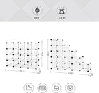 SONGMICS Shoe Rack with 16 Cubes, Interlocking Plastic Shoe Organizer, DIY Storage Cabinet for Closet Entryway Bedroom Garage