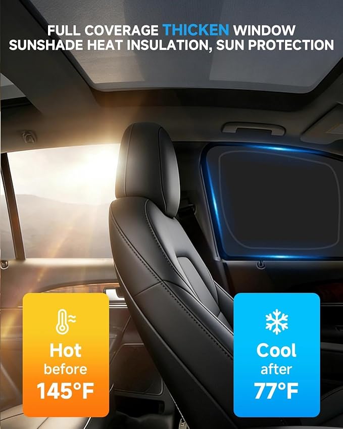 8pcs Thicken Full Car Window Shades for Toyota RAV4 2013-2018，Accessories, Reflective Windshield Sunshade Window Covers for Side Rear,UV Block and Blackout Privacy for Camping