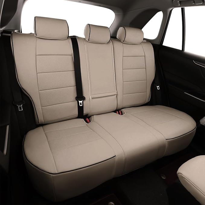 EKR Rav4 Seat Covers Custom Fit for Toyota Rav4 LE(NOT for Hybrid) 2013 2014 2015 2016 2017 2018,Leather Car Seat Cover for T