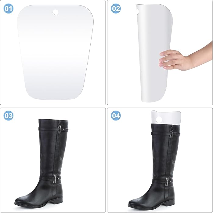 Ruisita 10 Pieces (5 Pairs) Boot Shaper Form Inserts Boots Tall Support for Women and Men