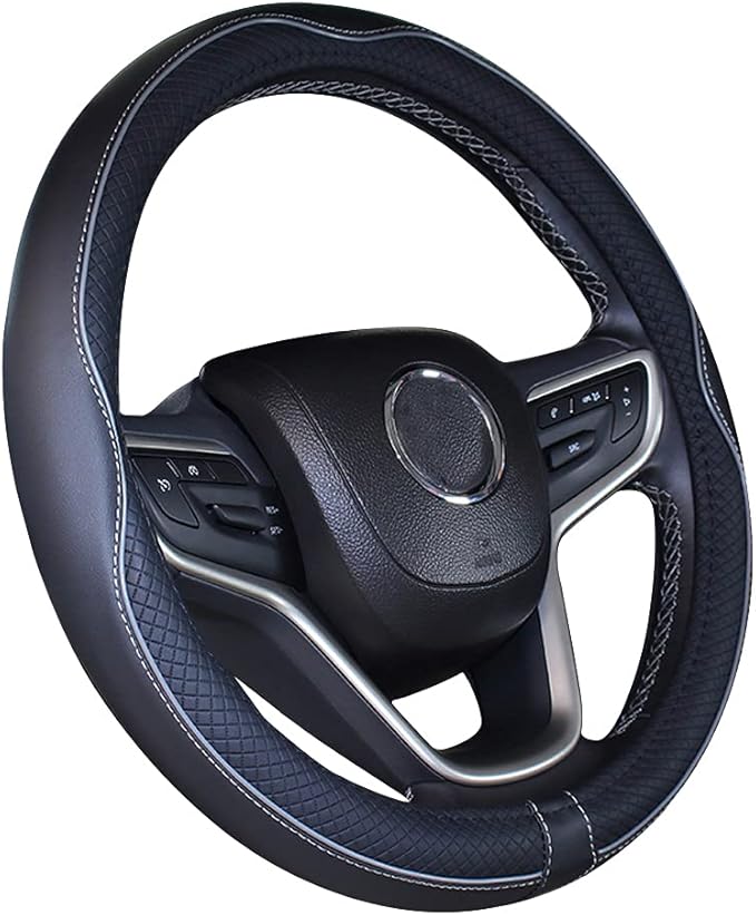 Mayco Bell Small Size Steering Wheel Cover Anti-Slip,Safety,Soft,Breathable,Durable,Full Surround,Comfortable Grip Microfiber
