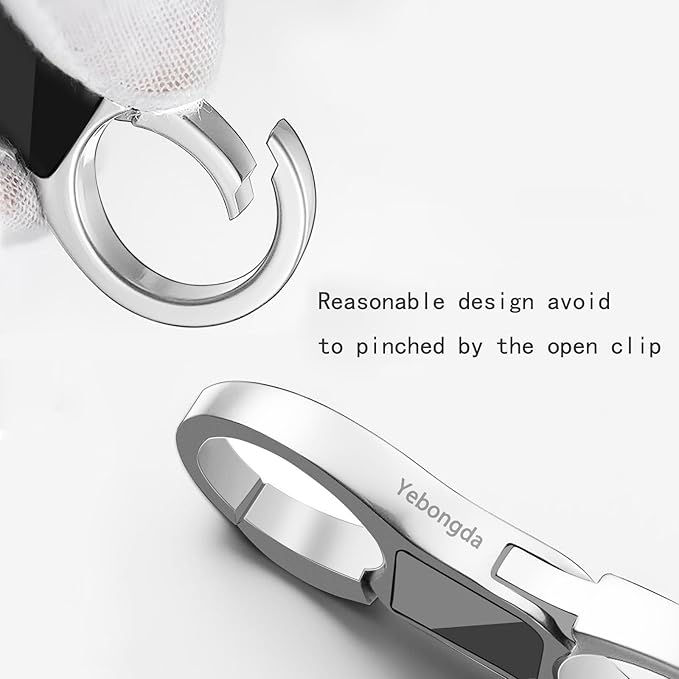 Key Chain Quick Release Spring 2 Pack with 4 Key Rings Heavy Duty Keychain Organizer for Men and Women