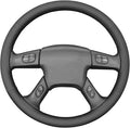 MEWANT Steering Wheel Cover for Chevy Silverado 1500/2500 / 3500 2003-2006 / Silverado 1500 2500HD 3500 Classic/Trailblazer Hand-Stitched Microfiber Leather Steering Wheel Wrap