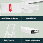 WOA WOA 6 Step Ladder, Lightweight Folding ladders with Wide Pedals, Slim Stepladder for Narrow Spaces, Tall Ladder for High 