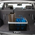 Kekow 28 L Black Plastic Collapsible Storage Basket, 3-Pack Folding Crates Storage