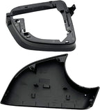 Replacement For Tesla Model Y Left Side Wing Mirror Cover and Mirror Frame Set Lower Holder Housing Tray Cap Driver Rearview Mirror Cover 2020 2021 2022