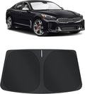 TINGLU Sun Shade for Kia Stinger 2018-2023 Accessories Windshield Sun Shade Window Shade UV Rays Protection Sun Visor Cover with Steering Wheel Sunshade Storage Bag