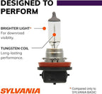 SYLVANIA - H11 XtraVision and Headlight Restoration Kit Bundle - 2 Halogen Headlight Bulbs and Kit to Restore Sun Damaged Headlights With Exclusive UV Block Clear Coat
