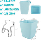 G.CORE Large Pegboard Cups Peg Board Storage Bin 6 Pack with Hooks, Square Box Shape Pegboard Cup Holder Accessories for Gara
