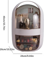 Makeup Storage,Skincare Organiser, Makeup Storage ，Skincare Organiser ， Display Boxes, Organizer with Portable Handle, Waterp