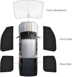KUST Car Window Shades for Dodge Ram 1500 2019-2025 2026 (Crew Cab) Windshield Sun Shade Side Window Cover UV Block Privacy Protection Ram Accessories for Camping Blackout Rear Back Full Set 6PCS
