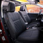 EKR Rav4 Seat Covers Custom Fit for Toyota Rav4 LE(NOT for Hybrid) 2013 2014 2015 2016 2017 2018,Leather Car Seat Cover for T
