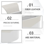 Car Trash Can for Seat Headrest, Mini Automotive Front Back Seat Garbage Can, Leakproof Vehicle Hanging Trash Cans, Multi-Purpose Auto Garbage Bin & Storage Organizer, Car Accessories (White)