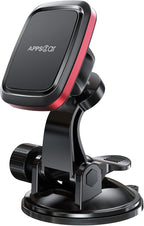 APPS2Car Magnetic Car Phone Mount with Adjustable Arm & 6 Strong Magnets Universal Dashboard Windshield Cell Phone Holder Compatible with All Smartphones