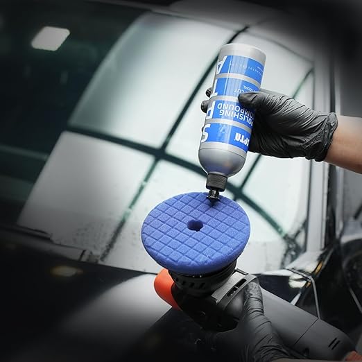 Medium Cut Polishing Compound, SPTA 16.91oz (500ml) Polishing Compound Car Scratch & Swirl Remover Rubbing Compound & Medium Cut Polish Compound Swirl Remover for Car Automotive Paint Correction