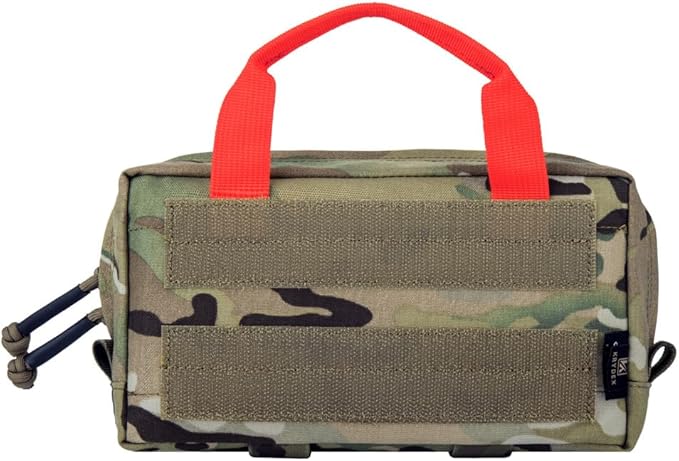 KRYDEX Clear Top Insert Bag with Hook Panel Tactical Packing Cube Travel Organizer Bag (Samll-MC)