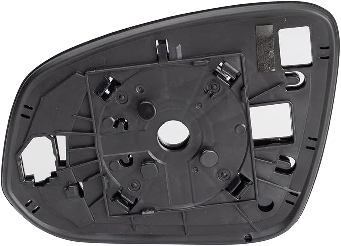 TRQ Passenger Side Door Mirror Glass Without Blind Spot Detection Clear Snap On Compatible with 2019-2023 Toyota RAV4 TO13251
