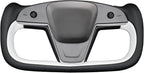 MEWANT Hand Stitched Tesla Model S Yoke Steering Wheel Cover Wrap for Tesla Model S 2021-2023 / Model X 2021-2023 Tesla Yoke Steering Wheel Accessories(3D Style)