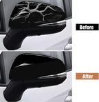 Moonlinks Compatible with Toyota RAV4 2019 2020 2021 2022 2023 2024 Left Side Mirror Cover Replacement, Glossy Black Exterior Left Driver Side Door Rearview Mirror Cap Trim for RAV4 LH