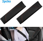 2 Pack Seat Belt Shoulder Pads for Lexus RX 2023-2025 2026, Carbon Fiber Texture Strap Cover Breathable Interior Protection Cushion Accessories Kit,Black