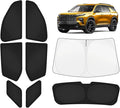 KUST Car Window Shades for Chevy Traverse 2018-2023 Windshield Sun Shade Side Window Cover UV Block Privacy Protection Traverse Accessories for Camping Blackout Rear Back Full Set 8PCS