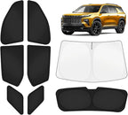 KUST Car Window Shades for Chevy Traverse 2018-2023 Windshield Sun Shade Side Window Cover UV Block Privacy Protection Traverse Accessories for Camping Blackout Rear Back Full Set 8PCS
