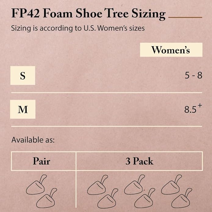 FootFitter Foam Shoe Trees with Handle for Women’s High Heels, Round Toe Travel Insert for Shoe Shape & Crease Protection