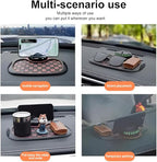 Multifunction Car Anti-Slip Dashboard Mat Sunglasses Holder Rotatable Anti Skid Car Dashboard Pad with Temporary Parking Numb