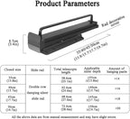 Pull-out Clothes Rail, Extendable Clothes Hanger, Closet Clothes Rod, Aluminum Alloy Valet Rod, Damping Slide Rail, Bearing W