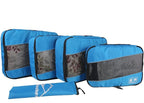 5 Set Packing Cubes for Travel Large Suitcase Luggage Organizer Bags Travel Accessories Vacation 4 Cubes 1 Laundry Pouch Bag