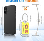 Forge Lost and Found Luggage Tags, Global Luggage Tracking Tag, WorldTracer Compatible, Travel Sentry Powered Baggage ID Syst