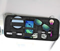 SourceTon 2 Packs Car Sun Visor Organizer, Car Visor Storage Anti-Slip Elastic Woven Board for Sunglass Holder Parking Fuel Card Digital Accessories