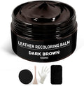 Brown Leather Recoloring Balm: Leather Color Restorer Conditioner, Leather Repair Kits for Vinyl Furniture Sofa Car Seats Sho