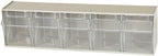 Akro-Mils 06705 TiltView Horizontal Plastic Organizer Storage System Cabinet with 5 Tilt Out Bins & 10144, 44 Drawer Plastic 