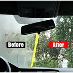 Luvio Car Glass Oil Film Remover with Cleaning Brush and Anti Fog Spray, Hydrophobic Rain Repellent for Windshield, Long Last