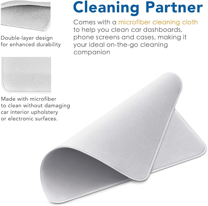 Multifunction Car Anti Slip Mat, Rotatable Auto Phone Holder, Anti Skid Car Dashboard Pad with Temporary Parking Number, Larg