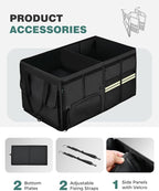 FLORICH Trunk Organizer with Breathable Shoe Storage for Suv, Waterproof Car Organizers Collapsible, Large Trunk Organizer Bac