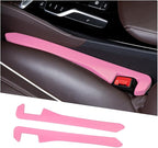 2PCS Car Seat Gap Filler,Flexible Seat Gap Organizer Between Seats for Tightly Filling Seat Gaps,Universal Car Side Seat Gap Filler Interior Car Accessories for Women & Men (Pink)