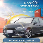 Windshield Sun Shade for Audi A4 2018-2024 2025 Sunshade Front Window Shade Custom Fit A4 Accessories Sun Visor Foldable Shade Blocks UV Rays Accessories