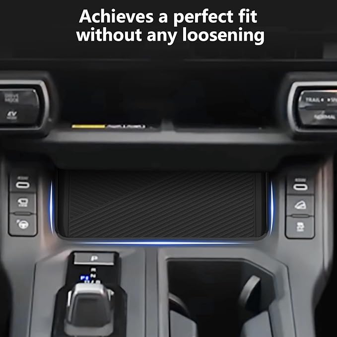 Silicone Liner Mat Compatible with for Toyota RAV4 2026 Anti-Slip Anti-Scratch Center Console Liner Pad Noise Reduction Cente
