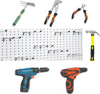 15 Pcs Double Pegboard Hooks 4 Inch, Heavy Duty Peg Board Hooks with Black Rubber Tipped, Pegboard Accessories Fit 1/4' Board