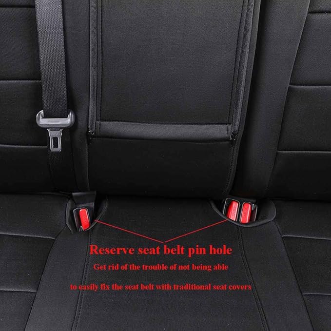 EKR Rav4 Seat Covers Custom Fit for Toyota Rav4 (Hybrid) Woodland/Limited 2026,Car Seat Cover Full Set for SUV,Neoprene(Black